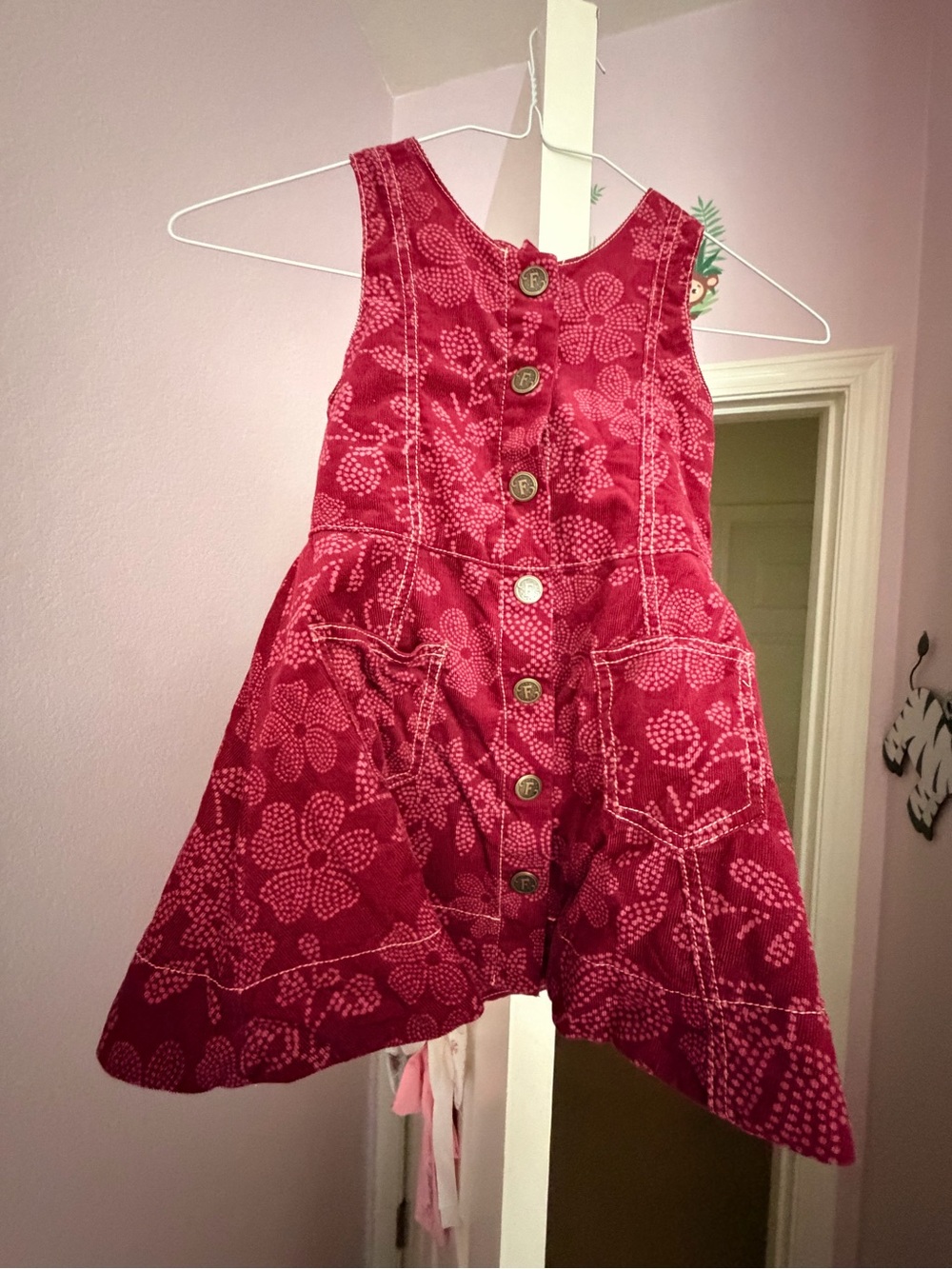 Royal Plum Dress in Burgundy Floral